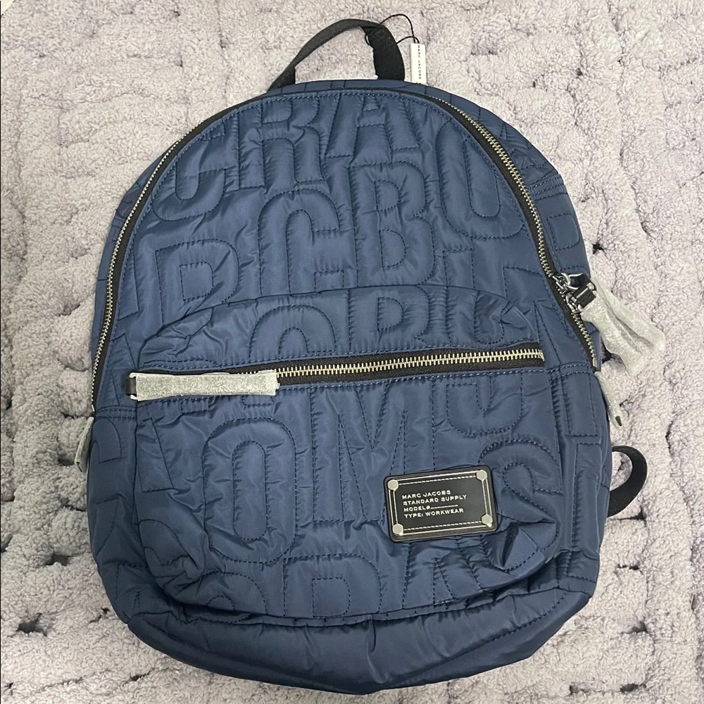Marc Jacobs Navy Quilted Backpack